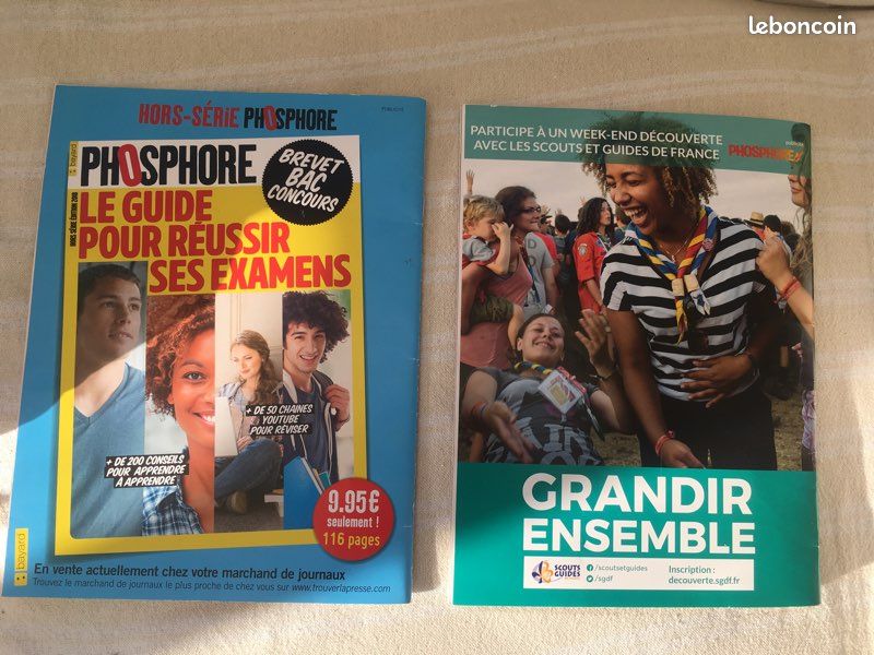 Lot 2 magazines Phosphore de chez Bayard avec p’tit supplément Bac (image 3)