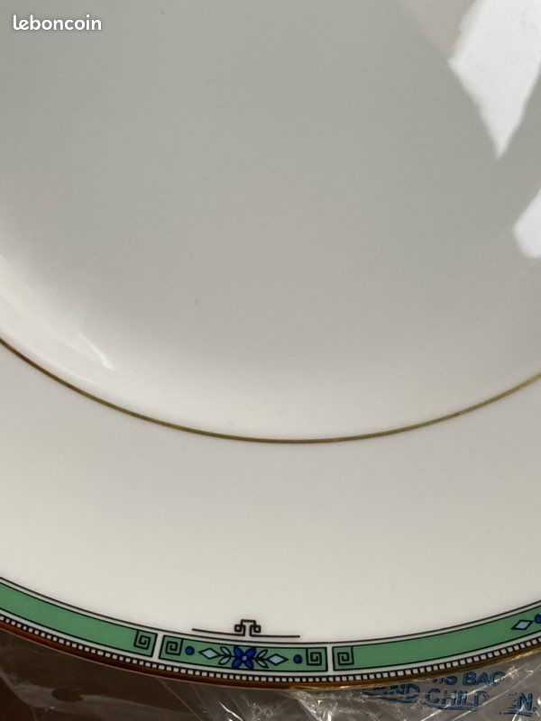 Lot de 4 assiettes jade wedgwood porcelaine (image 3)