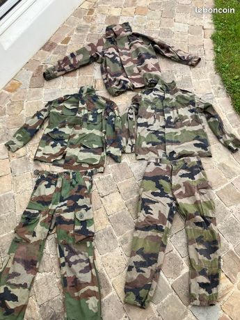 Short Enfant VF Jeanswear – Taille 16 Husky – Camouflage Vert Armée – 100% Coton