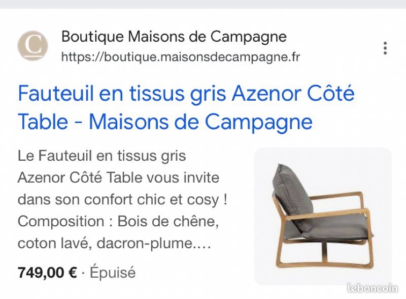 Fauteuils neufs 290 euros l'unité (image 1)