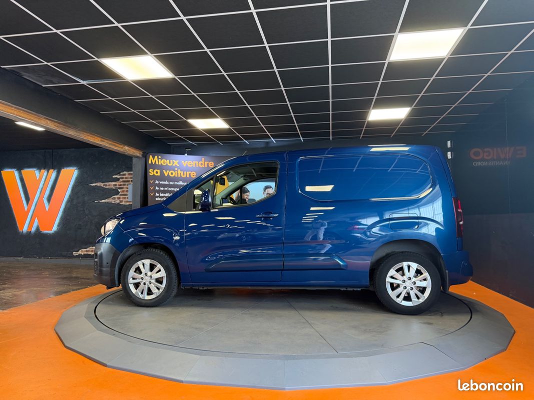 Peugeot partner vu fourgon 1.5 bluehdi 130 1000kg l1 m 10409 ht / attelage / caméra de recul (image 21)