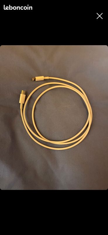 Cable ubs-c vers lighting apple (image 1)