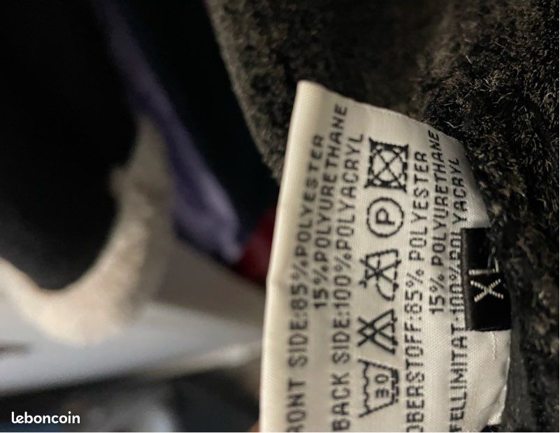 Veste effet cuir col mouton taille XL (image 5)