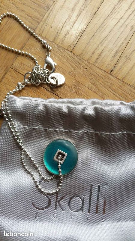 Collier Skalli rose/bleu (image 4)