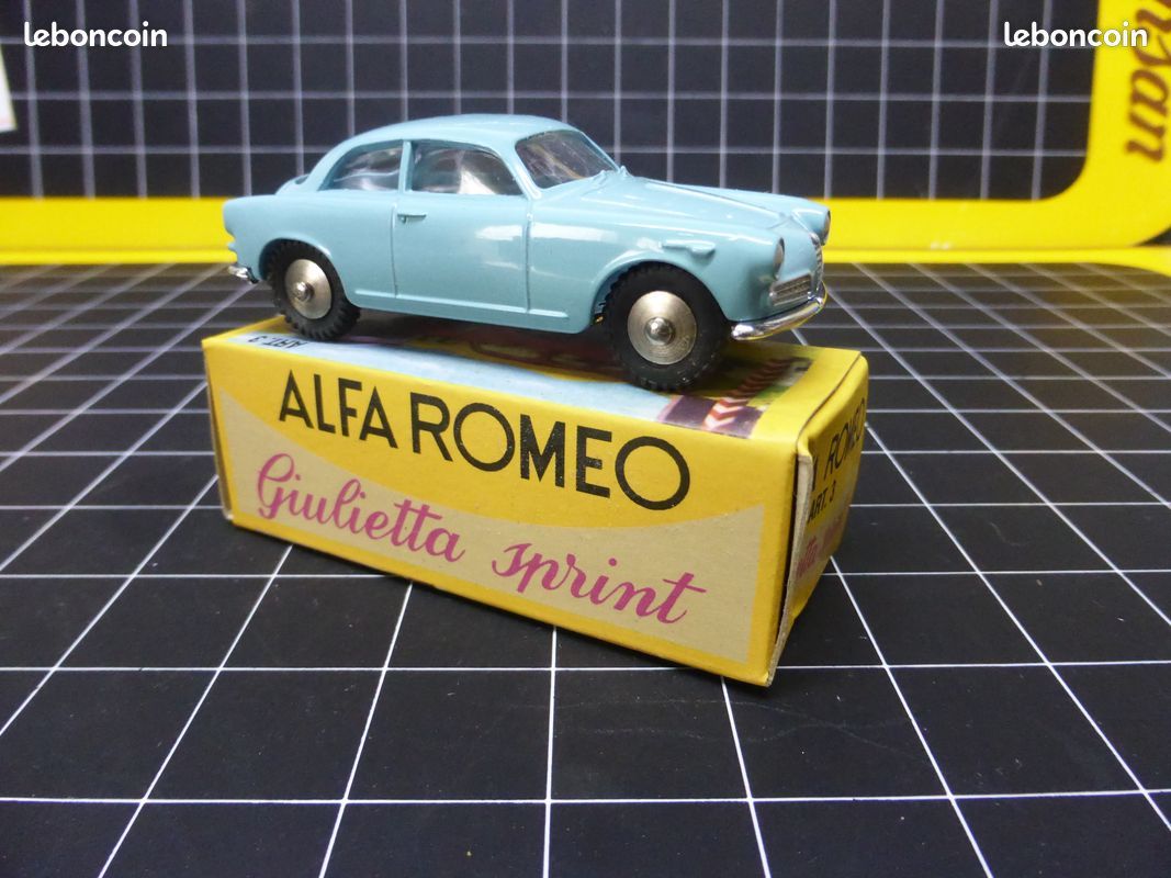 Mercury SB 1/43 - Alfa Romeo Giulietta Sprint Veloce N°3 Bleue - Occasion Sans Boîte