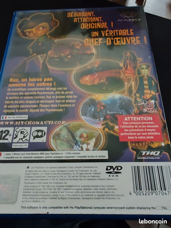 Psychonauts PS4 - Neuf Sous Blister, Avec Carte, édition Sony, PEGI 16