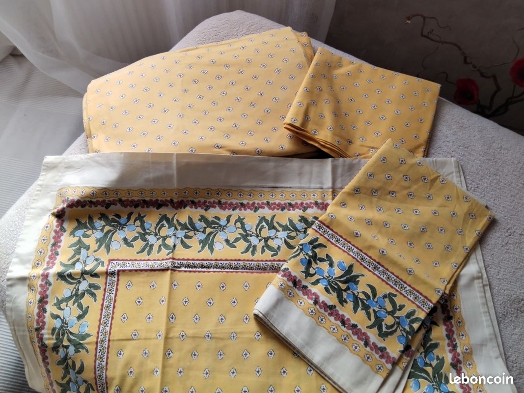 Parure de lit provençale pour lit 140 cm (image 2)