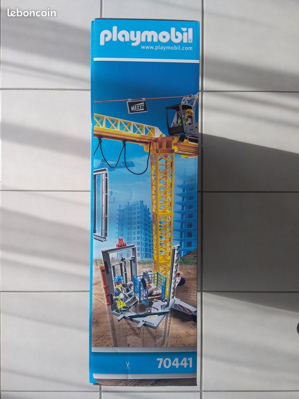Grue Playmobil 70441 Avec Télécommande – Chantier, Travaux, Ouvrier – Occasion