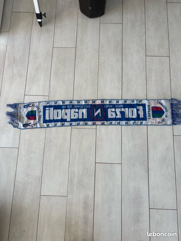 ECHARPE NAPLES NAPOLI Italie scarf cachecol no drapeau fanion maillot