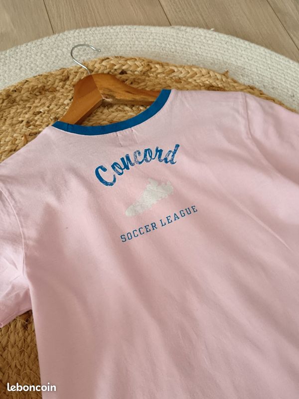 T-shirt Manches Longues George Pour Fille - Rose Géométrique - 100% Coton - Taille 6-7 Ans