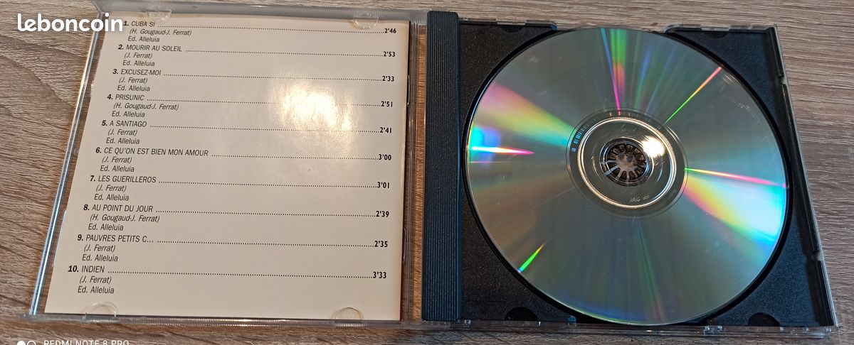 Cd Audio Jean Ferrat. À Santiago Cuba si (image 6)