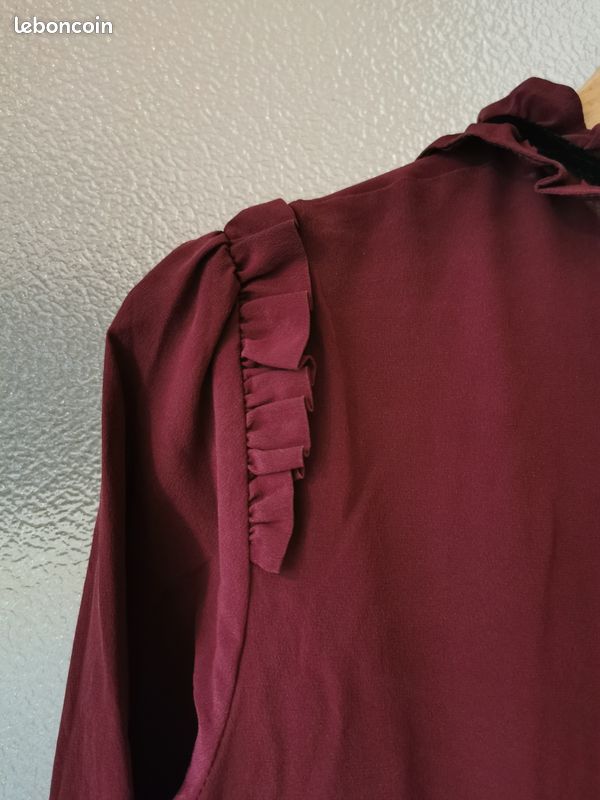The Kooples robe bordeaux court (image 5)