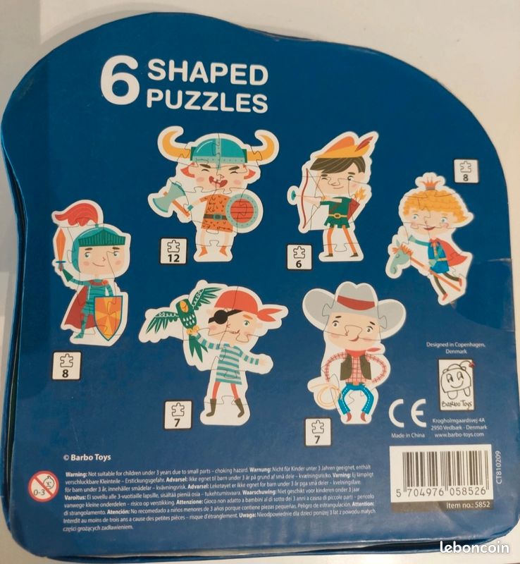 Boite de 6 puzzles (enfant 3 ans +) (image 3)