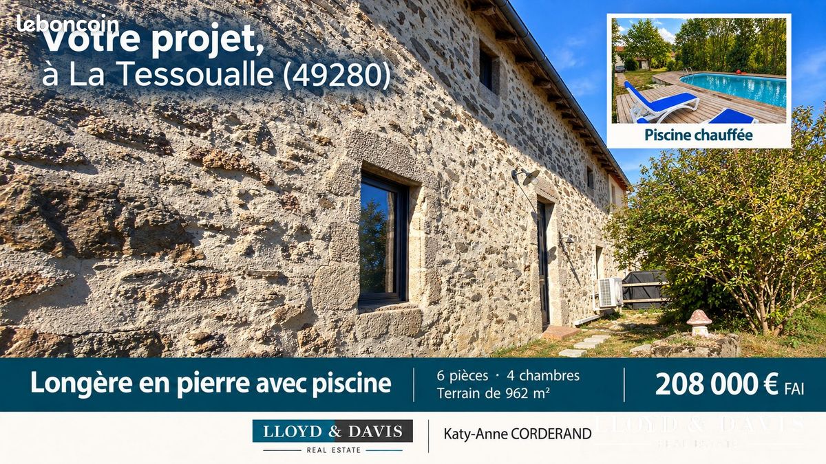Maison 6 pièces 126 m² · à La Tessoualle · 126 m² · 208 000 €