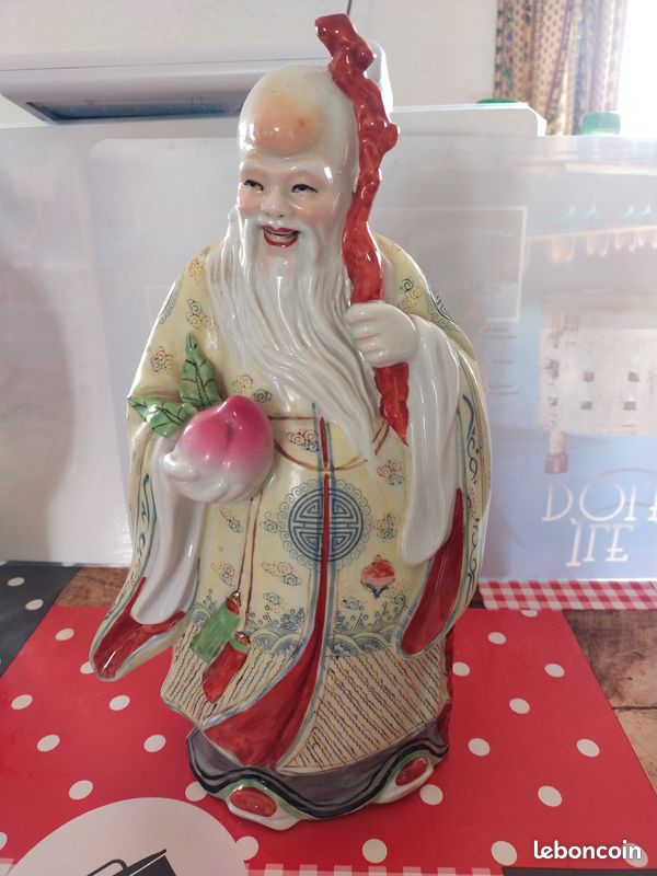 Trois statues de sage chinois (image 3)