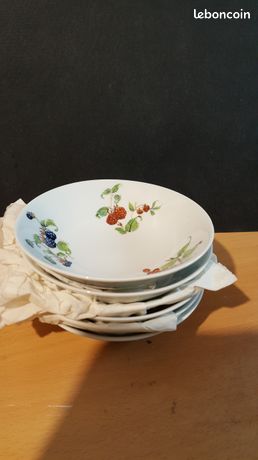 Lot De 6 Coupelles à Dessert Philippe Deshoulières Verre - Très Bon État
