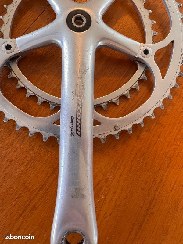 Pédalier Campagnolo Record 10v - 172,5mm 53/39 135 BCD - Italie - Occasion