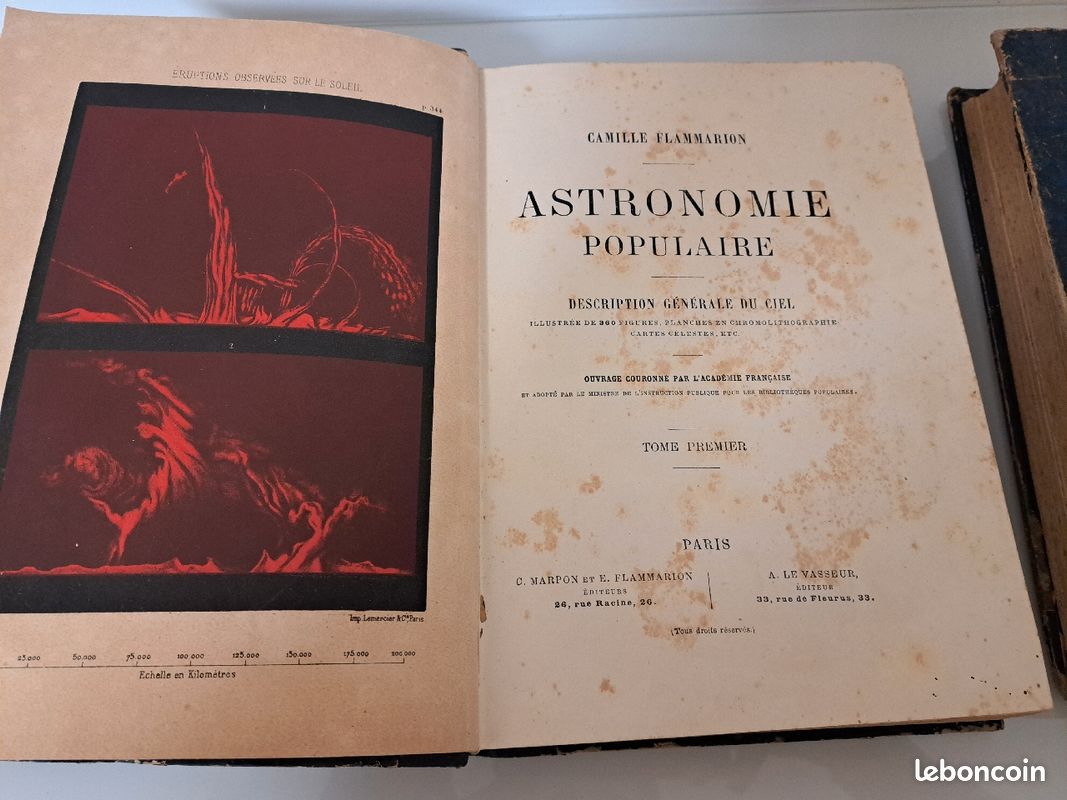 ASTRONOMIE POPULAIRE, Livres anciens, grand format, Flammarion (image 6)