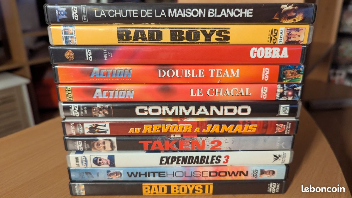 Lot de 11 DVD d’action – État impeccable (image 2)