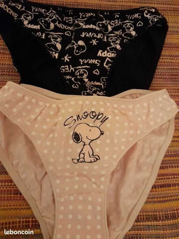 Lot de 2 slips "Snoopy " (image 1)
