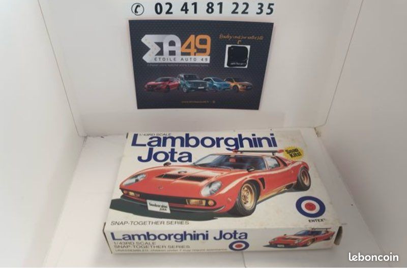 Entex Lamborghini Jota 9101J 1/43 Snap Kit -together Series (image 1)