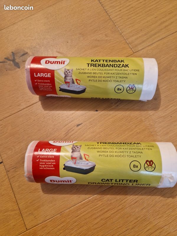 Sachet à lien pour bac litière (image 1)