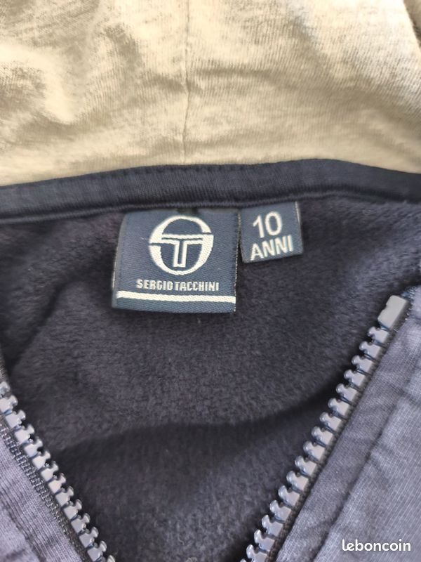 Survêtement bleu marine Sergio Tacchini taille 10 ans (image 5)