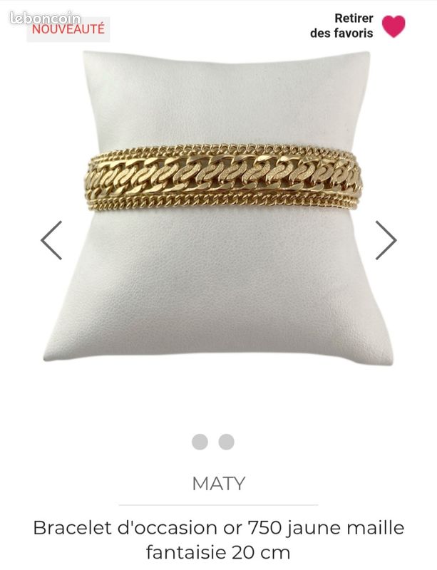 Bijoux Leboncoin Bracelet Femme Or 18 Carats Maty Bracelet En Or