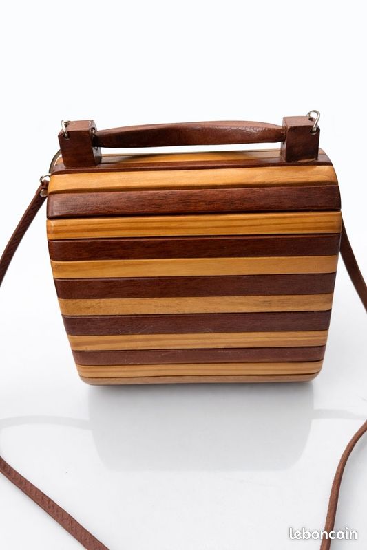 Sac à Main Vintage Années 70 - Pochette Métal Doré C. Vannuci Made In Italy