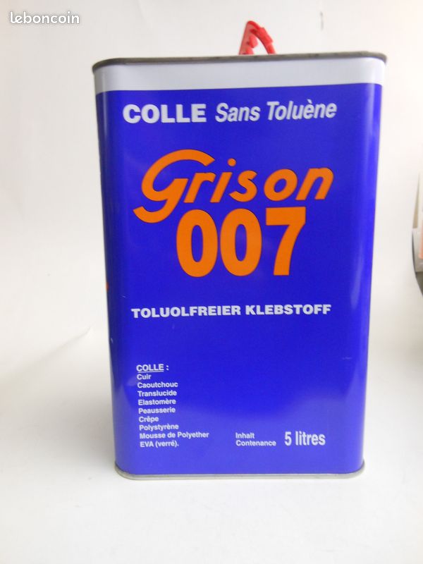 Colle Cordonnerie Pour cuir, caoutchouc, élastomère, crèpe, Polystyrène 5 litres (image 1)