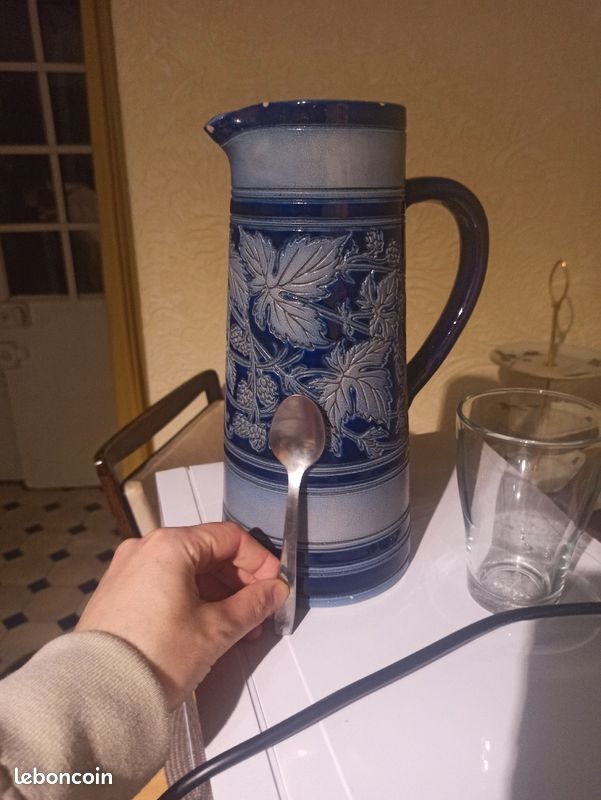 Pichet à bière (Magnifique pot en grès d'Alsace) (image 4)