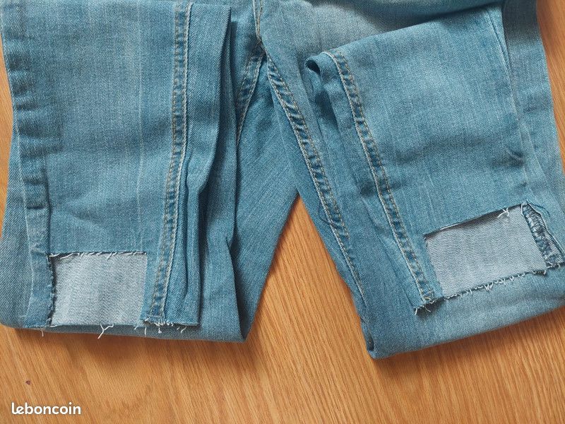 Jean skinny taille haute bleu clair T36 TBE Jennyfer Vêtements