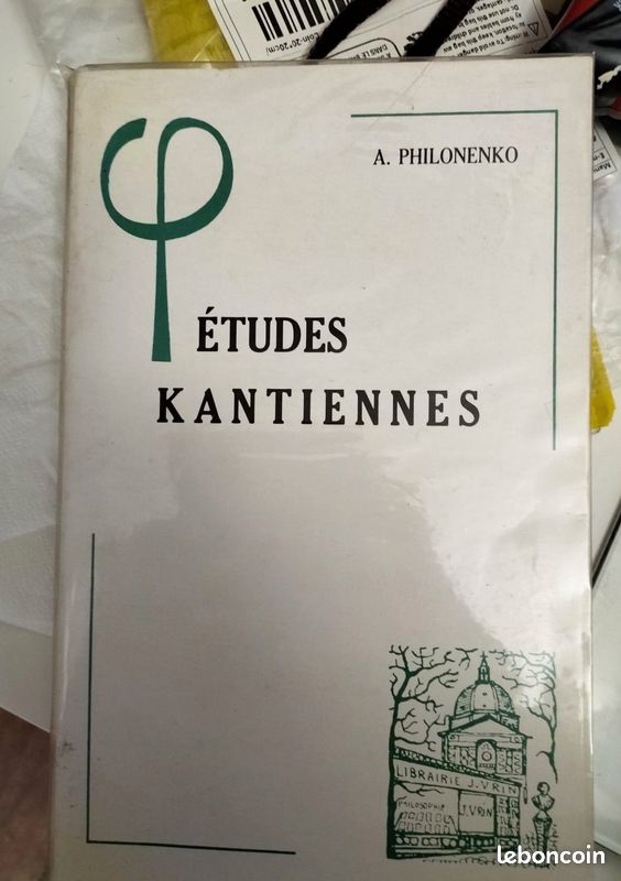 KANT Etudes kantiennes A.Philonenko (image 1)