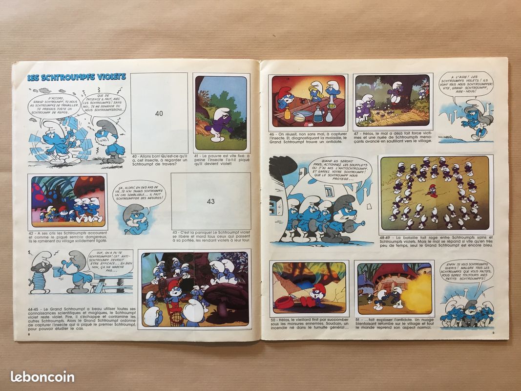 La Parade Des Schtroumpfs – Album De Vignettes Panini – Édition 1985 – Occasion Collector