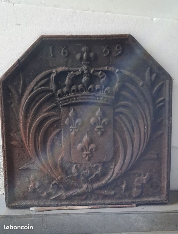 Plaque de cheminée en fonte (image 1)
