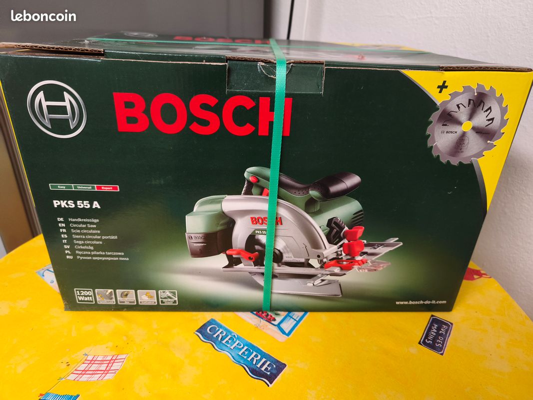 Scie circulaire Bosch PKS 55 A — NEUVE sous feuillard (1200 W) (image 2)