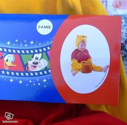 Superbe Déguisement Neuf Winnie l'ourson 3/4 ans (image 2)