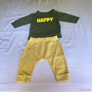 Ensemble Sweat + 2 Pantalons molleton (4 Mois) (image 2)