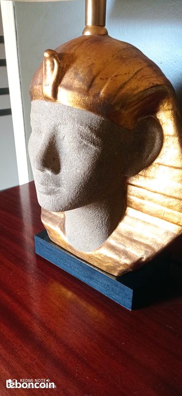Grande lampe pharaon , ( 70 cm avec l'abat jour ) (image 6)