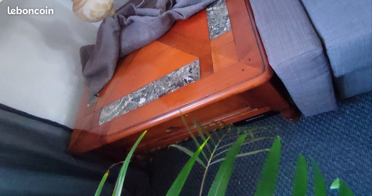 Table basse avec marbre (image 1)