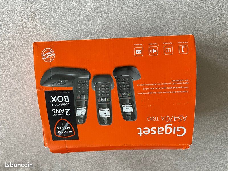 Téléphone gigaset as470a trio (image 1)