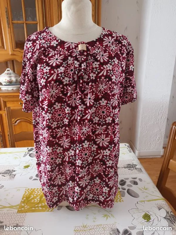Haut fleuri taille xxl/xxxl (image 1)