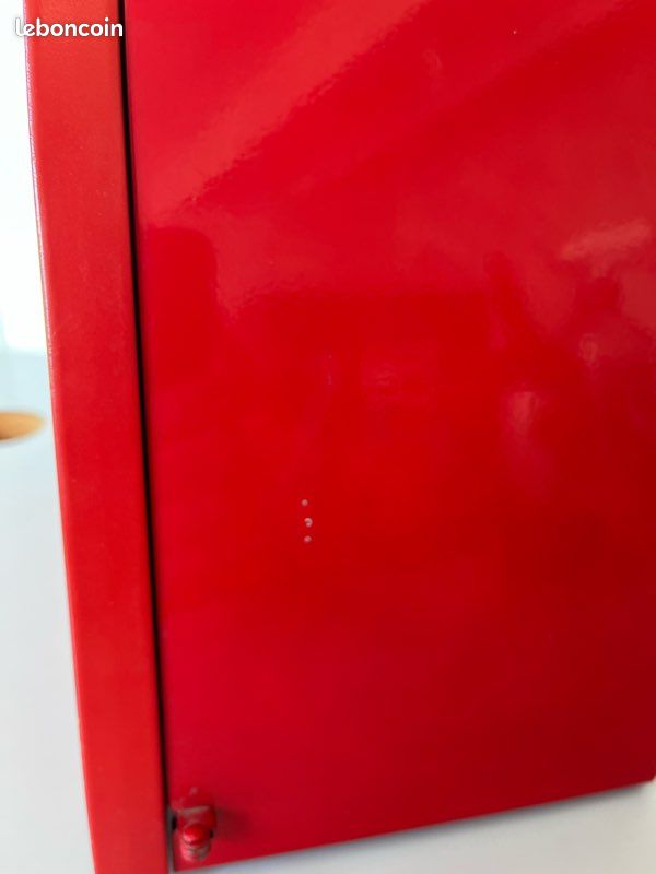 Horloge Armoire Métal Rouge Ikea PS Design Thomas Sandell Suède Années 90 (image 17)