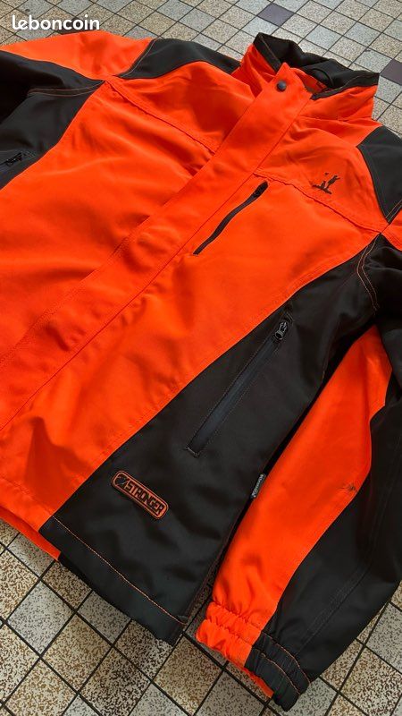 Veste de chasse fluo percussion Sport Plein air