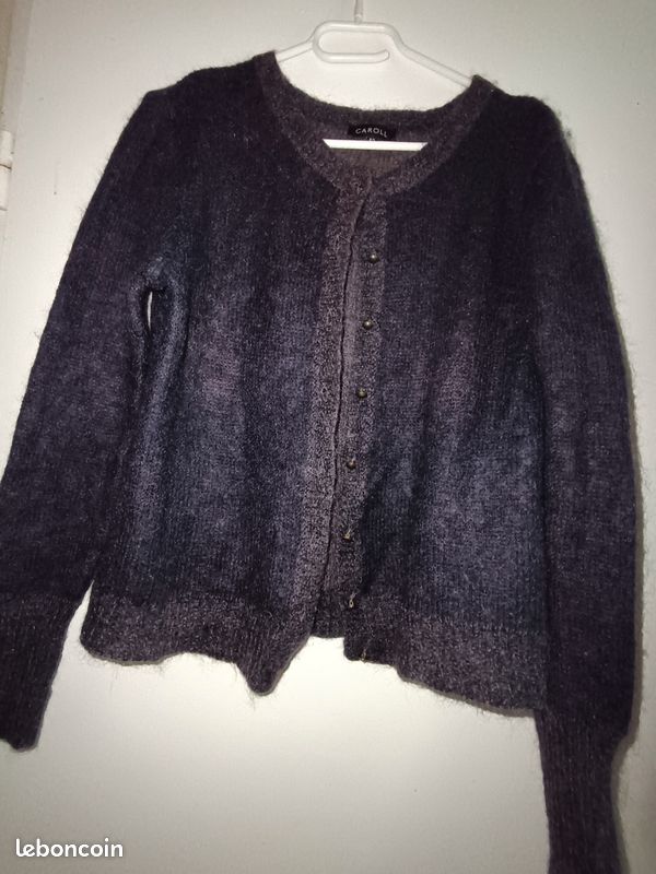 Très beau gilet en mohair, marque Caroll, taille 42 (image 1)