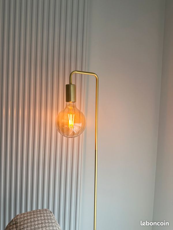 Lampe/Lampadaire doré (image 6)