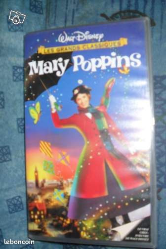 Mary poppins - walt disney - cassette vidéo (image 1)