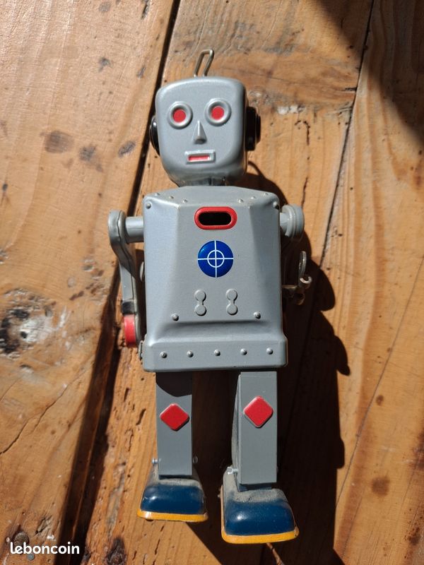 Robot - Robot Marcheur Mécanique en Tôle - Sparkling ''Mike