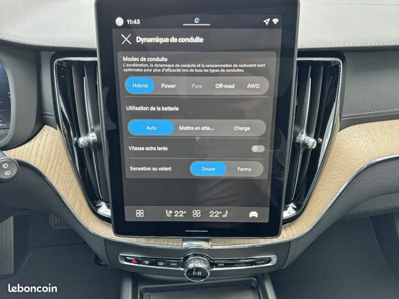 Volvo XC60 T6 Hybride Rechargeable 350ch Ultra Style Dark Geartronic 8 AWD (image 21)
