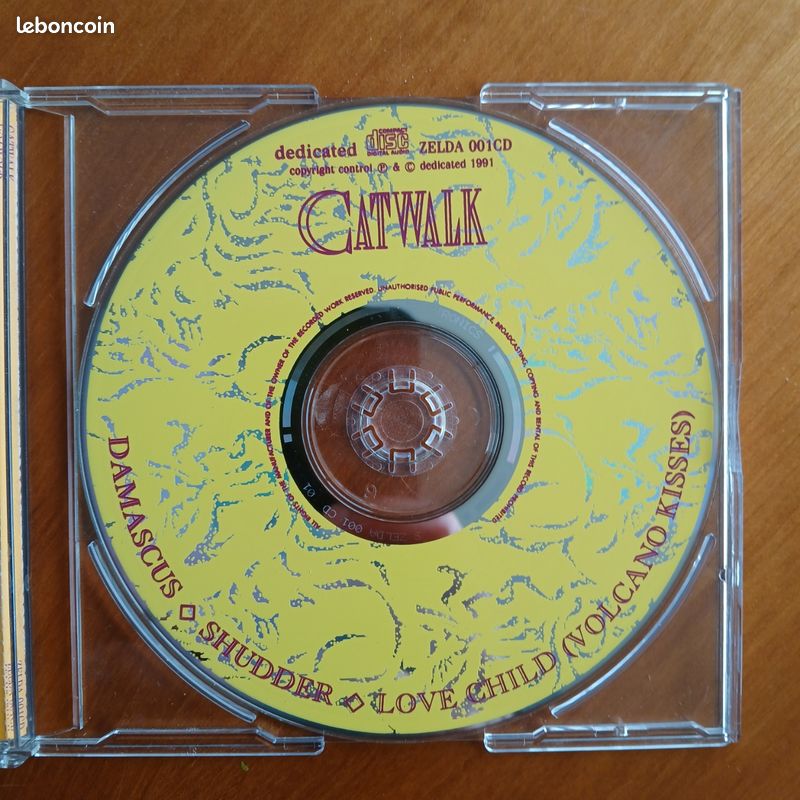 CD EP "Damascus" de CATWALK, Dedicaced 1991 (image 3)